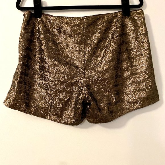 BANANA REPUBLIC BROWN SEQUIN SHORTS - Picture 3 of 12